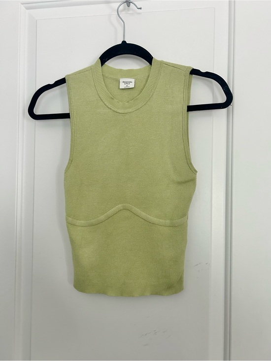 Abercrombie & Fitch Tops - Abercrombie Light Green Knit Shell Tank